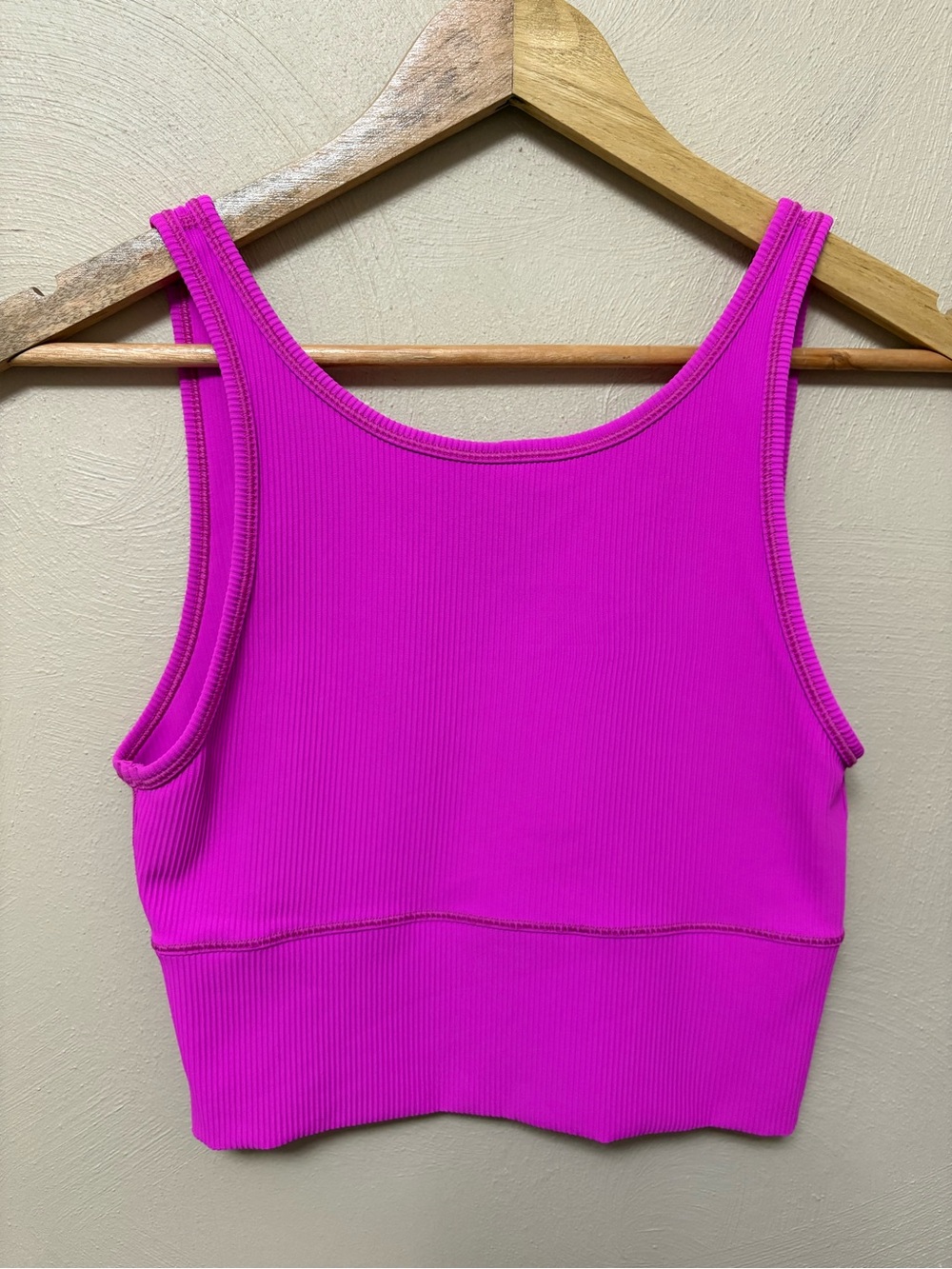 Lululemon Power Pivot Ribbed Tank Top Pink Size 6